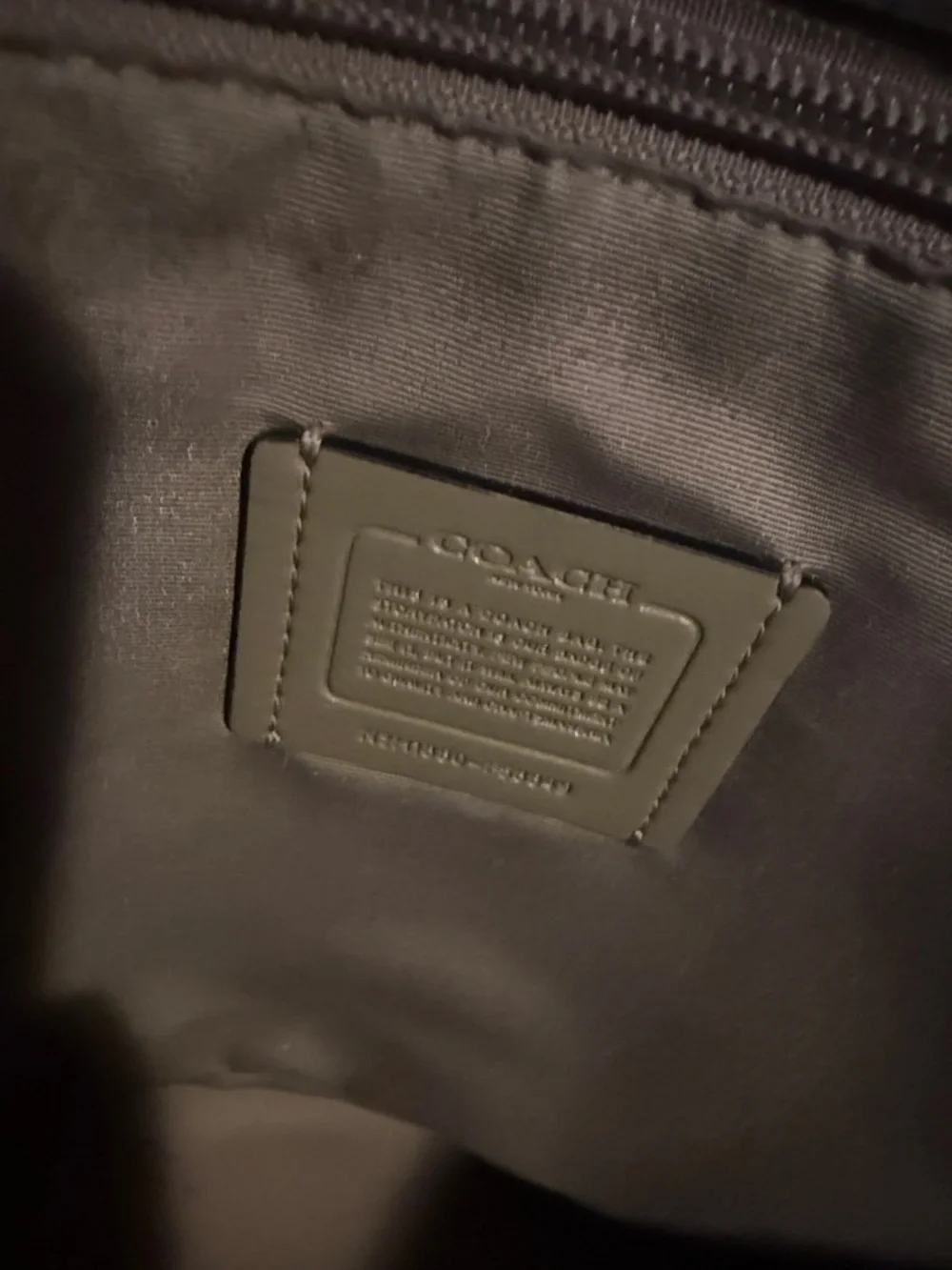 Coach Stone Leather Tote with Double Straps - Picture 5 of 5